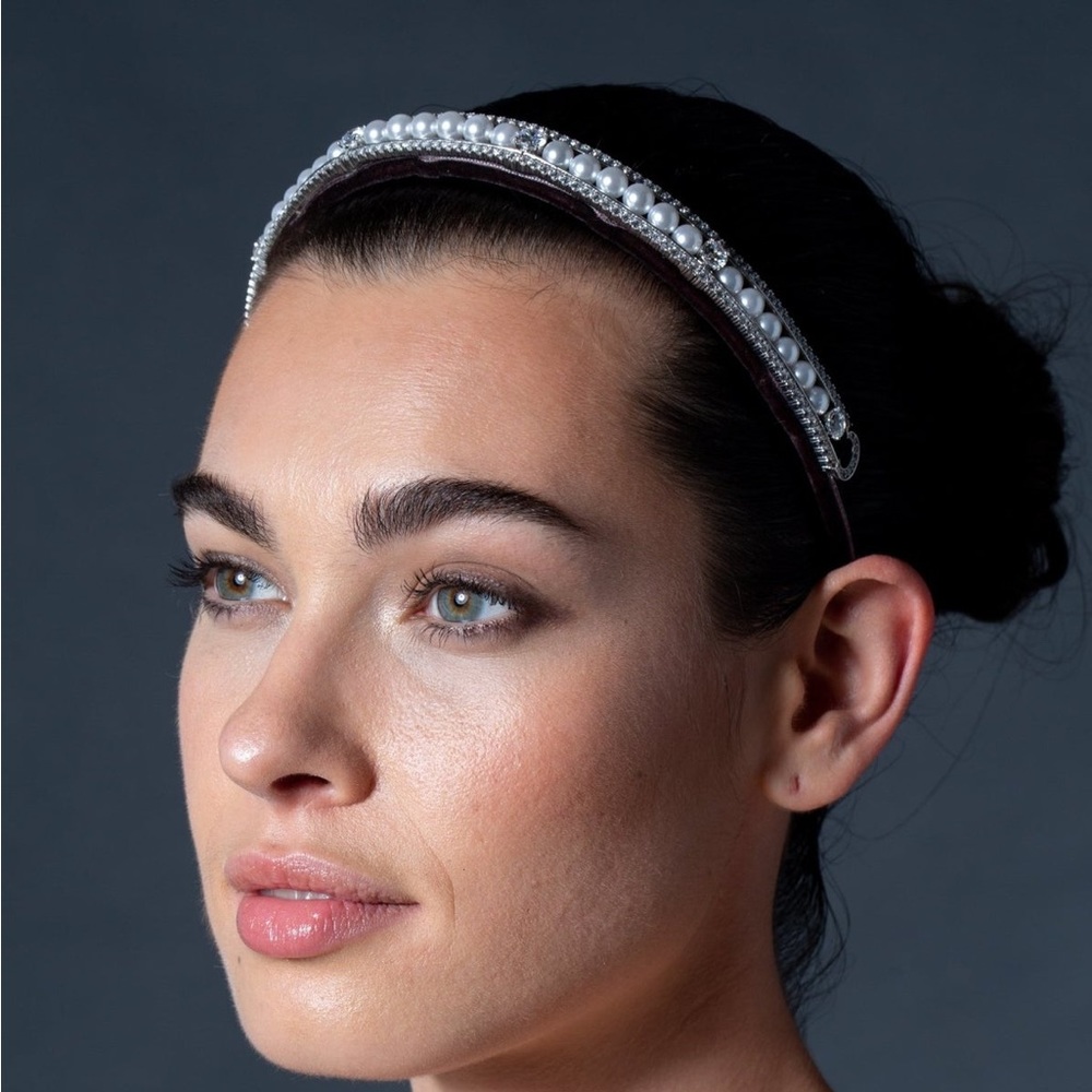 Swarovski Crystal and fresh water pearl tiara